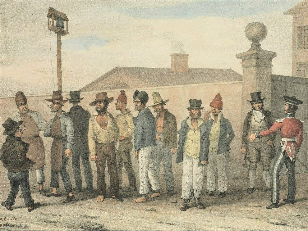 Government jail gang 1826. Courtesy State Library of NSW