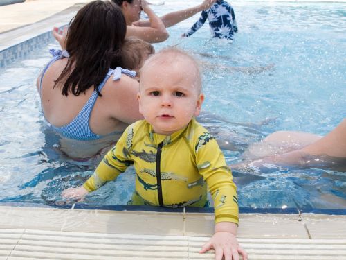 Picture of baby at swimming pool