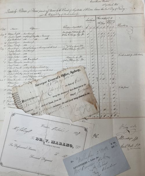 Image of old documents and ledgers that will be preserved