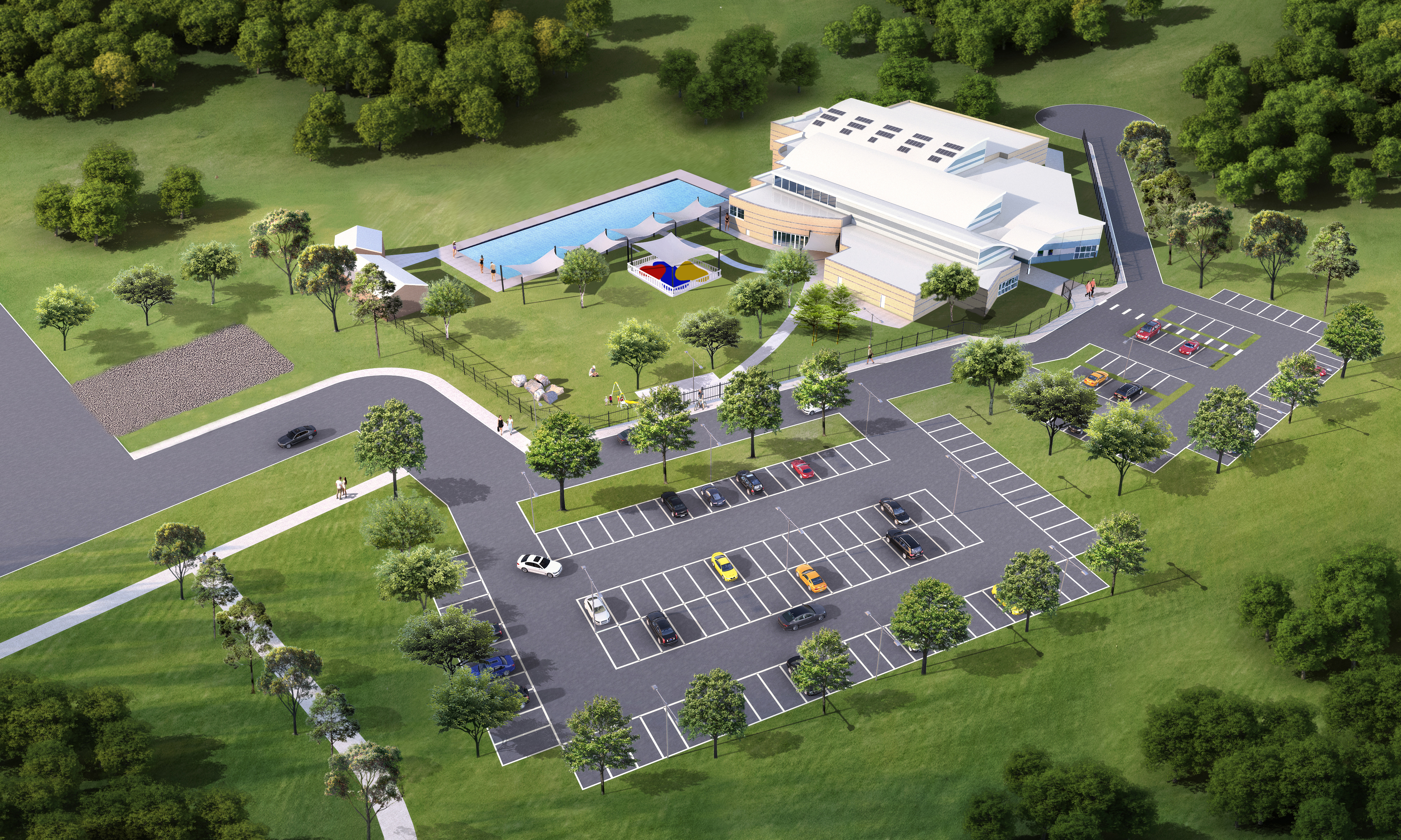 Artist Impression of Oasis Aquatic and Leisure Centre