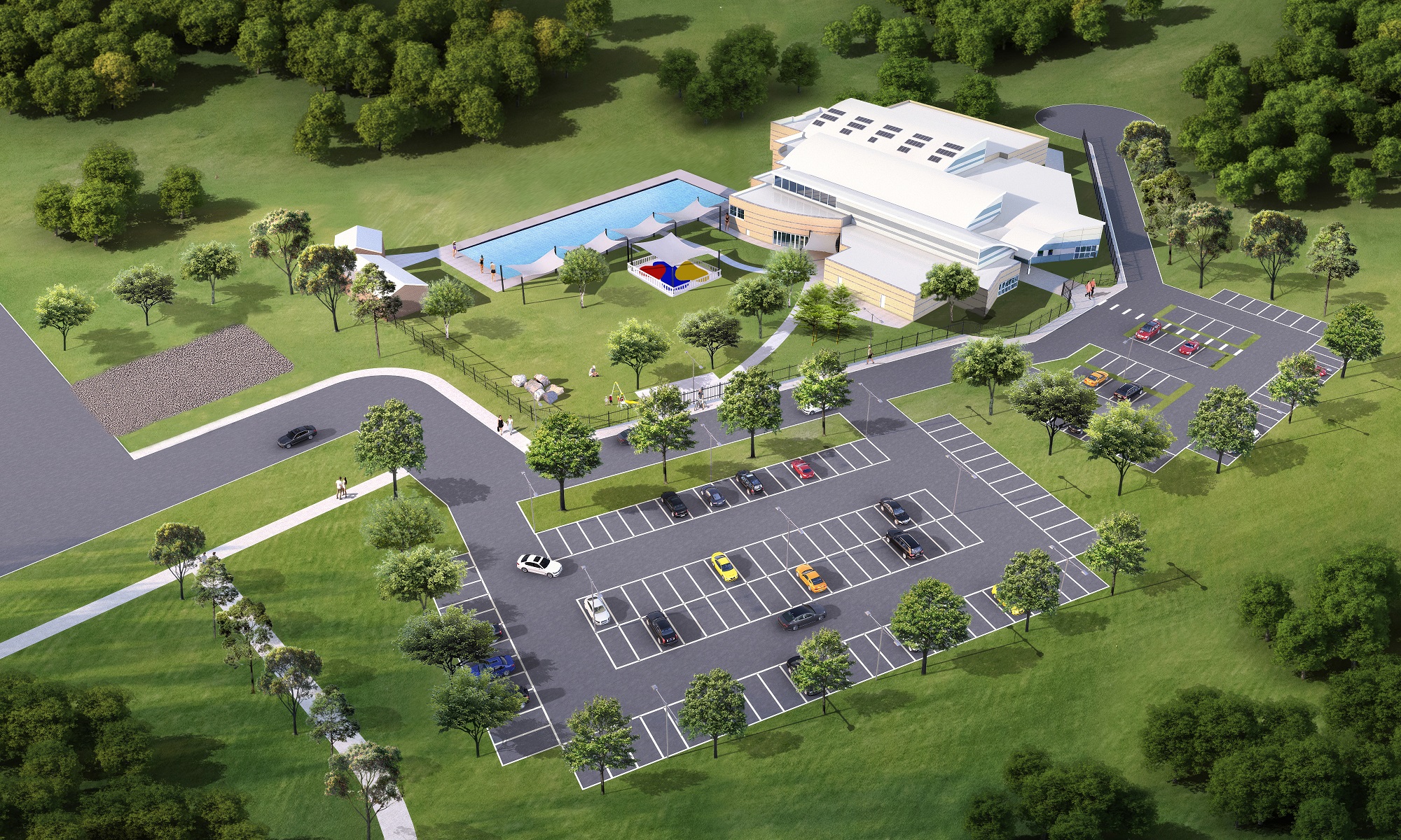 Artist's impression of Church Street Reserve/Oasis Centre and Windsor Pre-School