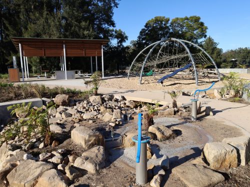 Picture of the new play area at Macquarie Park