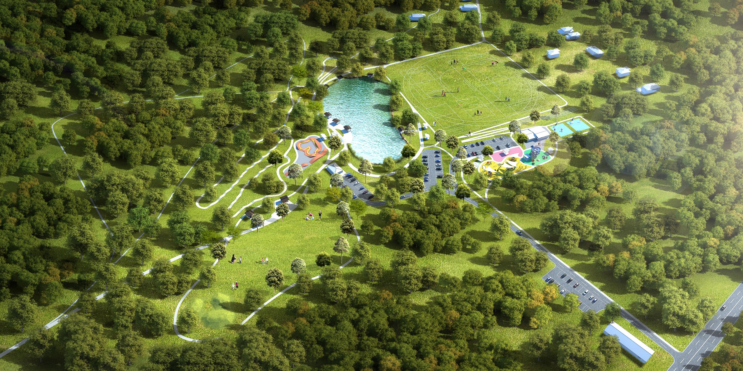 Artist impression of Woodbury Reserve