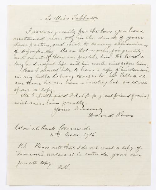 Ross letter