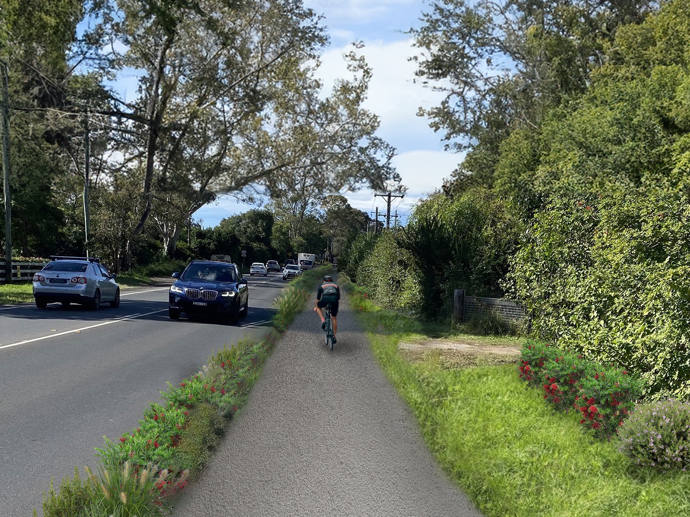 Kurrajong to Kurmond Cycleway visualisation