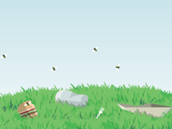 Litter hotspots