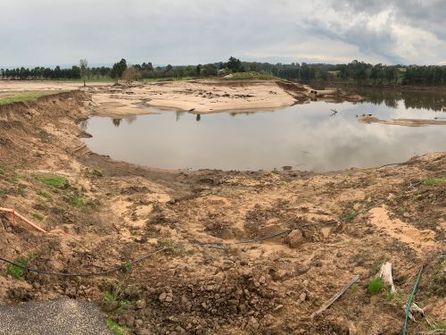 Image of the flood damage at Cornwallis.