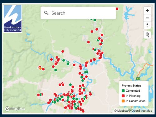 Roads Projects Map