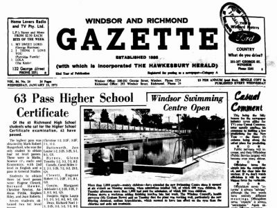 View historic Hawkesbury newspapers online
