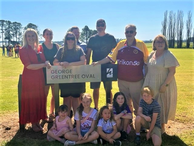 Greentree Ovals - Mayor Sarah McMahon and the Greentree family