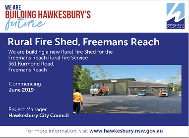 Construction of Freemans Reach Fire Shed