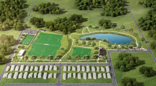 Artist impression of Fernadell Park