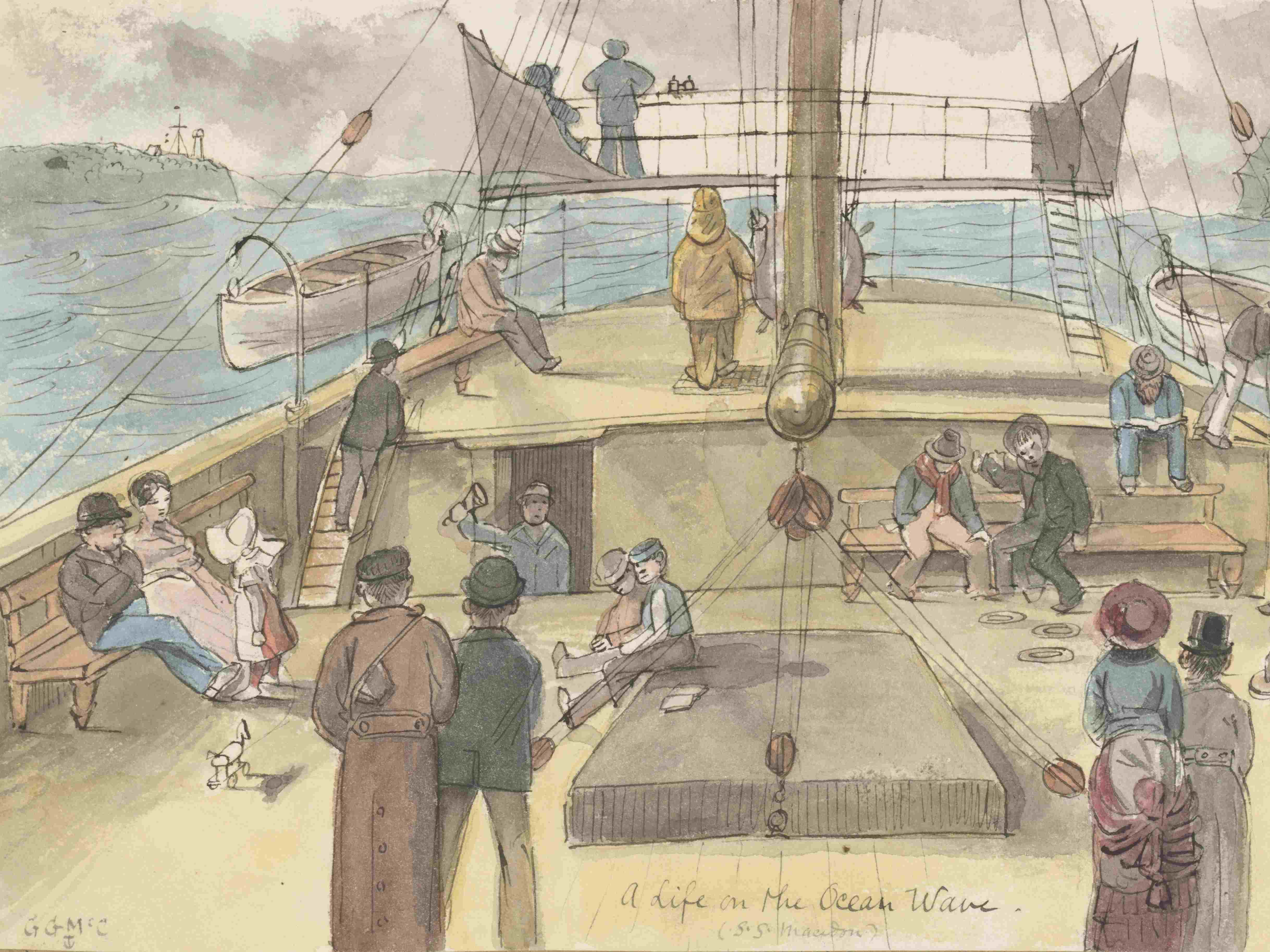 Library - History - A life on the ocean wave, S.S. Macedon (1879) by G.G. McCrae. Courtesy NLA