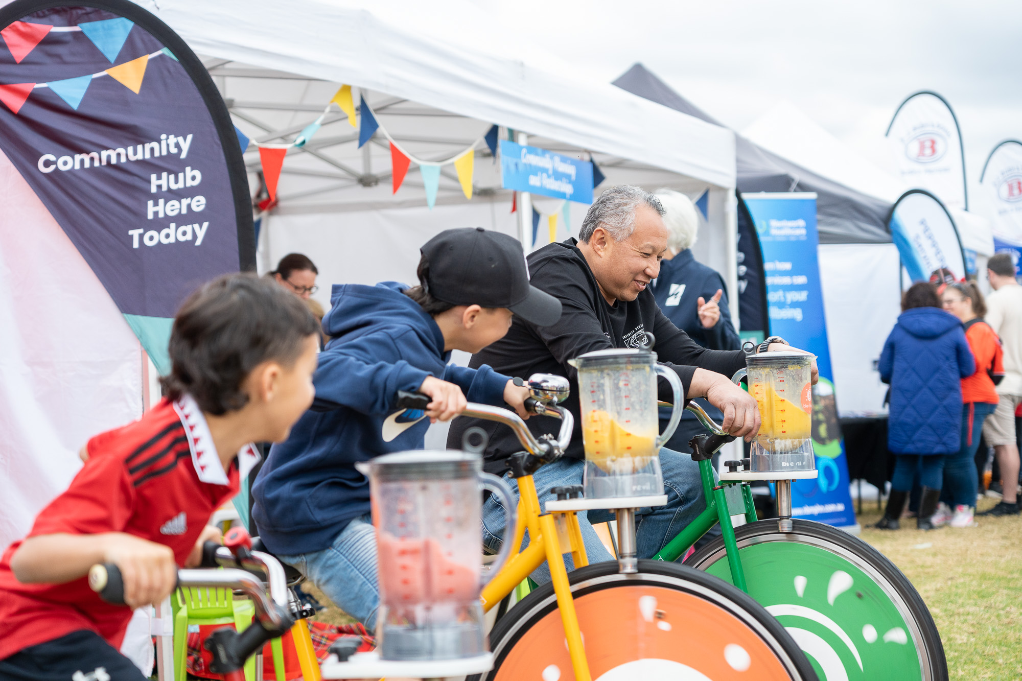 Bike N Blend activity at Hawkesbury Fest